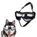 Dog Goggles for Medium and Large Dogs Dog Fashion Sunglasses Windproof Dustproof Snowproof Adjustable Pet Sunglasses for Outdoor Riding Driving Eyewear Protection (Black)