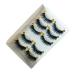 minkissy 5 Pairs False Eyelashes Magnetic Thick False Eyelashes Cross False Eyelashes False Lashes Pestanas Postizas Naturales Lashes Long Eyelashes Fluffy Cotton Thread 3D