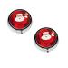 Cute Santa Claus Print Printed Mini Round Pill Box Pill Box 3 Compartment Medicine Pill Case Pill Organizer Travel Pillbox Portable Pill Box for Pocket Home Office Use