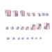 Square Short Full Cover Fake Toenails 3 Pack (72 PCS) - French Leopard Glitter Pink Purple Toe Nails Set with Glue, File, and Stickers - Perfect for Women, Teens, Girls - 007.Fr - Buy Online on GoSupps.com