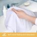 SINLAND Microfiber Hand Towel 3 Pack - Super Soft Makeup Remover Cloth for Home Spa - 16x30 White Towels for Bathroom and Face Cleansing - Buy Online on GoSupps.com