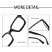 Buy LJCZKA Blue Light Blocking Glasses for Women & Men - Classic Thick Frame Square Design - Fashionable & Stylish eCommerce Shipping Worldwide - Buy Online on GoSupps.com