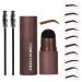 smashing Eyebrow Stamps - Waterproof Pigmented Eyebrow Power Stamp Kit | Brow Tint Kit Fine Texture Sweatproof for Drawing Eyebrow Shape Smashing