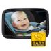 Ansta baby car mirror 100% break -proof rear view mirror free look wide convex mirror 360 wide angle rotatable and adjustable back seat