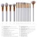 15-Piece Multicolor Makeup Brush Set - Foundation Eyeliner Eyeshadow & Glitter Tools for Flawless Application - Buy Online on GoSupps.com