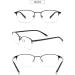 Vevesmundo Multifocal Blue Light Filter Glasses for Men - Set of 4 Reading Glasses (Strengths +1.0 to +3.5) - Premium Eye Protection - Buy Online on GoSupps.com