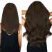 Shop Laavoo Clip-In Real Hair Extensions - Dark Brown 120g 7pcs 45cm | Natural Look & Easy Wear - Buy Online on GoSupps.com