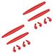 Saucer Replacement Nose Pad and Ear Cushions Rubber Set for Oakley X Squared OO6011 Sunglasses Red and Red One Size