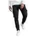 Haiorziyou Men CargoHose Stretch Regular Fit Chino Cargo Pants Casual Jogger Sports Pants Leisure Pants Jeans Pants Hiking Pants Treking Pants Outdoor Pants For Men XL 3#Black