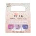 Miss Nella Purple Unicorn-pe off odorless water base & safe for children nail polish-pack 3-sweet lavender (glitter) Butterfly Wings (glitter) & Little Poppet