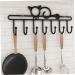Alipis 7 Kitten Wall Hanging Wall Mounted Towel Holder Towel Hook Coat Hook Over Coat Racks Hook Rack Rural 46X14.5CM Black - Buy Online on GoSupps.com