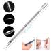 BEZOX Cuticle Pusher Set - Anti-Slip Nail Pusher & Trimmer Stick - Stainless Steel Cuticle Remover Tool - Buy Online on GoSupps.com