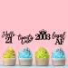 Sleyberoy 24 Pc 13th Birthday Cupcake Toppers-Official Teenager 13 Hello 13 2011 Cupcake Picks 13th/Thirteen Birthday Party Cake Decorations (black 21) 21 black - Buy Online on GoSupps.com