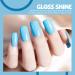 Mobray Dip Powder Nail Set - 6 Classic Blue Glitter Colors - Starter Kit for French Nail Art Manicure - DIY Salon Quality at Home - Great Gift for Women - Buy Online on GoSupps.com