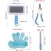 Bunny Cleaning Bath Comb Set Rabbits Grooming Kit Massage for Small Animal(Small blue) - Buy Online on GoSupps.com