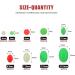 Hilitchi 1050 Pcs Luminous Fishing Beads Assorted Soft Plastic Glow Eggs for Fishing - All Glow in The Dark, Oval Round Shaped, 9 Sizes - Stream, Pool, Lake, River - Buy Online on GoSupps.com