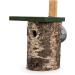 Natural Birch Log Nest Box 32mm Hole - popular with Great Tits Pied Flycatchers Tree Sparrows and House Sparrows - Buy Online on GoSupps.com
