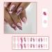 Wearable nails medium purple marble smudged nail pieces gradient false nails wearable nail patches 1 count (Pack of 1) - Buy Online on GoSupps.com
