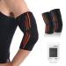 Dualceco elbow bandage anti-slip-all arch bandage women/men breathable elbow bandage for bodybuilding/tennis arm bandage elbow for elbow joint S black 1