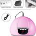 Eurobuy Nail Dryer 54W 18 UV LED Nail Lamp Fast Curing USB Nail Dryer with 3 Timer Setting Automatic Sensor LCD Display Nail Lamp for Gel Polish UV LED Gel Nail Art Manicure Pink - Buy Online on GoSupps.com