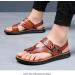 Men's Lightweight Beach Sandals - Summer Non-Slip Soft Slippers for Plantar Fasciitis & Bunion Relief - Brown 6.5 - Buy Online on GoSupps.com
