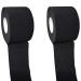 2 Rolls Disposable Neck Paper Strip Barber Salon Hairdressing Black Barber Neck Band Strip Neck Tape Barber Hair Cutting Neck Paper for Barber