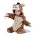 Doladola Baby's Hooded Onesies Cartoon Animal Romper Baby Loungewear Newborn Outfits Jumpsuit 12-18 Months Monkey