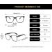 Tr90 Square Frame Blue Light Blocking Glasses for Men & Women | Anti UV Ray Computer Reading Glasses - Black-Red 56mm - Buy Online on GoSupps.com