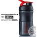 BlenderBottle SportMixer Tritan 590ml - BPA-Free Protein Shaker & Water Bottle (Black/Red) for Fitness Shakes - Buy Online on GoSupps.com