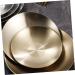MAGICLULU Condiment Plate Cold Dish Bowl for Prep Dishes for Cooking Large Dinner Plates Tasting Dishes Sauce Serving Dishes Pinch Prep Bowls Sauce Plates Stainless Steel 304 Headset Camping 10X10X2CM Gold - Buy Online on GoSupps.com