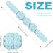 Massage Roller Stick & 3 Massage Balls - 360 Fascia Muscle Roller for Athletes | Handheld Stretching Tool for Legs Back & Shoulders (Blue) - Buy Online on GoSupps.com