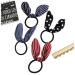 Ruihfas 12Pcs Lovely Rabbit Ear Bow Hair Bands Scrunchies - Elastic Hair Ties Ropes for Ponytails and Headbands - Buy Online on GoSupps.com