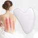 Heart-Shaped Guasha Board for Face Massage | White Synthetic Scraper for Skin Lifting & Body Massage - Shop Internationally - Buy Online on GoSupps.com