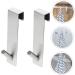 DOITOOL 4 Pcs Bathroom Door Hook Towel Hooks Hat Hooks Over The Door Towel Hook Bathroom Hanger Scarf Letter 17.8X4CMx2pcs Silverx2pcs - Buy Online on GoSupps.com