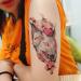 Oottati 2 Sheets Waterproof Temporary Tattoo Stickers - Pink Japanese Mask & Canadian Hairless Cat Skull Design for Arm, Thigh, Leg - Perfect for Leg, Back, Thigh - Buy Online on GoSupps.com