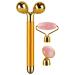 3-IN-1 Electric Jade Roller 3D Roller Facial Roller & Face Massager Gold