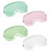 Lusofie 4Pcs Silk Sleep Masks Satain Eye Sleeping Mask with Adjustable Strap Soft Girls Eyeshade Eye Covers for Sleeping Night Travel Nap(Pink White Green Emerald)