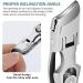 Ultra Wide Diagonal Jaw Nail Clippers & Nano Nail File Set for Thick Nails - Ingrown Toenail Cutter for Men & Women (Classic Silver) - Buy Online on GoSupps.com