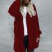 Shop Hanxiulin Women's Fleece Plush Jacket - Warm Fluffy Hooded Cardigan in 3XL Red | International Shipping Available - Buy Online on GoSupps.com