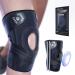 Caspe Hook & Loop Knee Brace for Knee Pain Adjustable Knee Support with Patella Gel Pad & Side Spring Stabilizers Knee Wrap for Arthritis Meniscus Tear ACL Knee Pain Relief Runner Sport