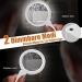 Tovmekdjn 1 Piece Magnifying Glass Reading Magnifier Portable Foldable Magnification 3X 6X with 17 LED Light White - Buy Online on GoSupps.com