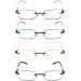 CRGATV Rimless Tinted Women's Reading Glasses - 4-Pack Stylish Blue Light Blocking Anti-UV Eye Strain Relief (1.75x Magnification - Buy Online on GoSupps.com