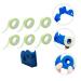 Housoutil Grafting Eyelash Tape - Best Adhesive & Non-Woven Fabric for Eyelash Extensions - 6.8x4.5cm Blue with Cutter - Buy Online on GoSupps.com