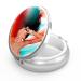 Pill can with 3 compartments portable pill box for the bag or wallet pill box decorative metal medicine vitamin organizer unique gift (Happy Girl) 59-Happy Girl 1 Piece