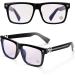 Trendy Blue Light Glasses for Women & Men - Square TR90 Frame for Computer Gaming & TV - Black & Silver - Buy Online on GoSupps.com