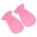 FRCOLOR 1 Pair Exfoliating Hand Mask Cotton Gloves for Dry Hands Moisturizing Spa Hands Repair Skin Hand Gloves Gel Gloves Hand Lotions Mositurizing Glove Dry Skin Fingerless Flannel Miss 29x16cm