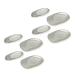 4 Pairs Silicone Shoe Pad Silicone Heel Pads Foot Pad Shoe Cushions for Men Foot Insoles for Men Comfort Heel Pad Silicone Insoles Half Insole Comfortable Floor Mat Pad Plus Man White Size 2
