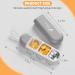 Travel Pill Organizer - OFIDUS 3 Cells Portable Pill Box Moisture-Proof Ideal for Office Gym & Travel - Perfect Gift (Gray - Buy Online on GoSupps.com