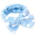 U/K Blue Face Wash Hairband for Women - Bow Makeup Cosmetic Elastic Headband | New Release - Shop Now! - Buy Online on GoSupps.com
