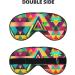 Buy SSIMOO Colorful Triangle Pattern Double-Sided Eye Mask - Soft Light Blocking for Quality Sleep - International Shipping Available - Buy Online on GoSupps.com
